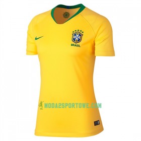 Koszulka Brazylia Damska Mistrzostwa Świata 2018 Domowe Stroje Piłkarskie